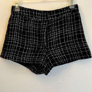 Forever 21 shorts, size XS, 100% polyester (faux tweed print)